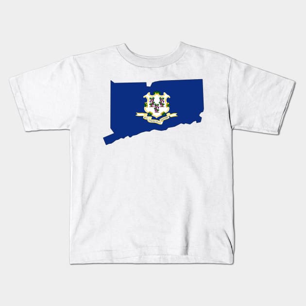 Connecticut Love Kids T-Shirt by somekindofguru